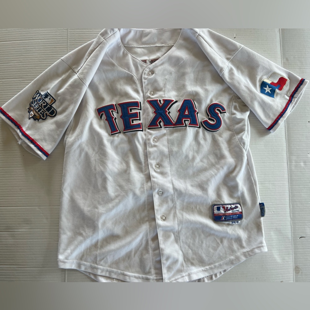 Texas Rangers Authentic World Series Baseball Jersey size x-large Josh Hamilton